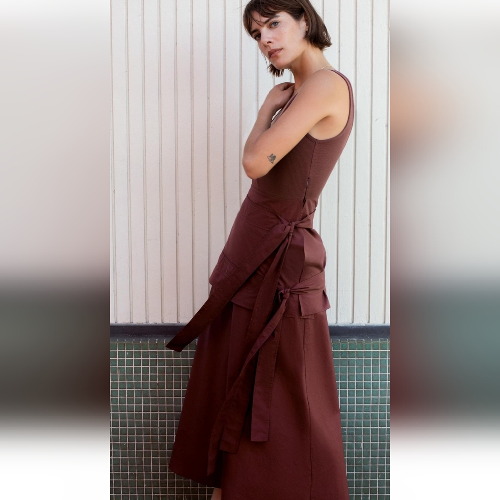 BNWT! ZARA Contrasting midi dress